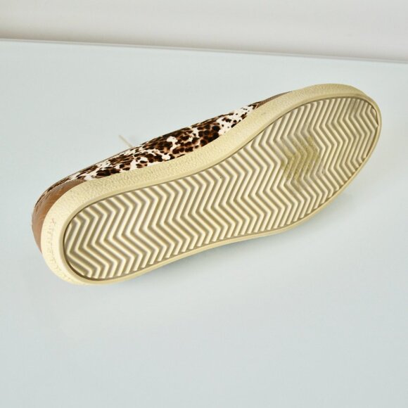 NIB BURBERRY WOMENS BOTREAUX LOW TOP PRINTED PONY CALF HAIR SNEAKERS SHOES - Picture 9 of 10